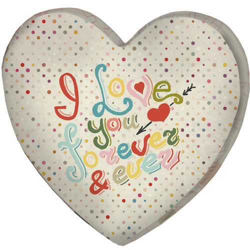 

Подушка сердце 3D Presentville I love you forever & ever 40х40х7,5 см