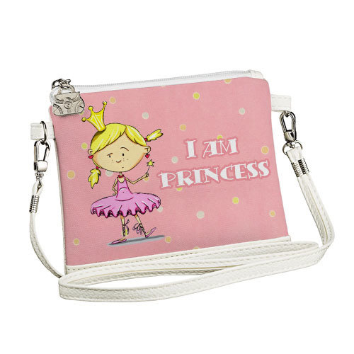 

Сумка для девочки Little fairy Presentville I am princess, белая 18x14 см