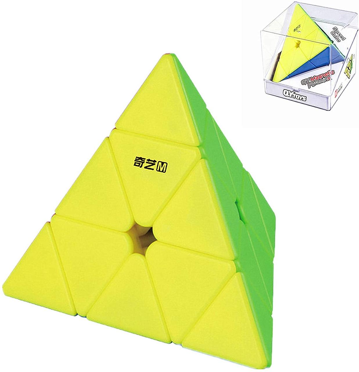 

Головоломка Qiyi Mofangge Пирамидка Рубика Pyraminx MS (Magnetic) Цветной пластик без наклеек