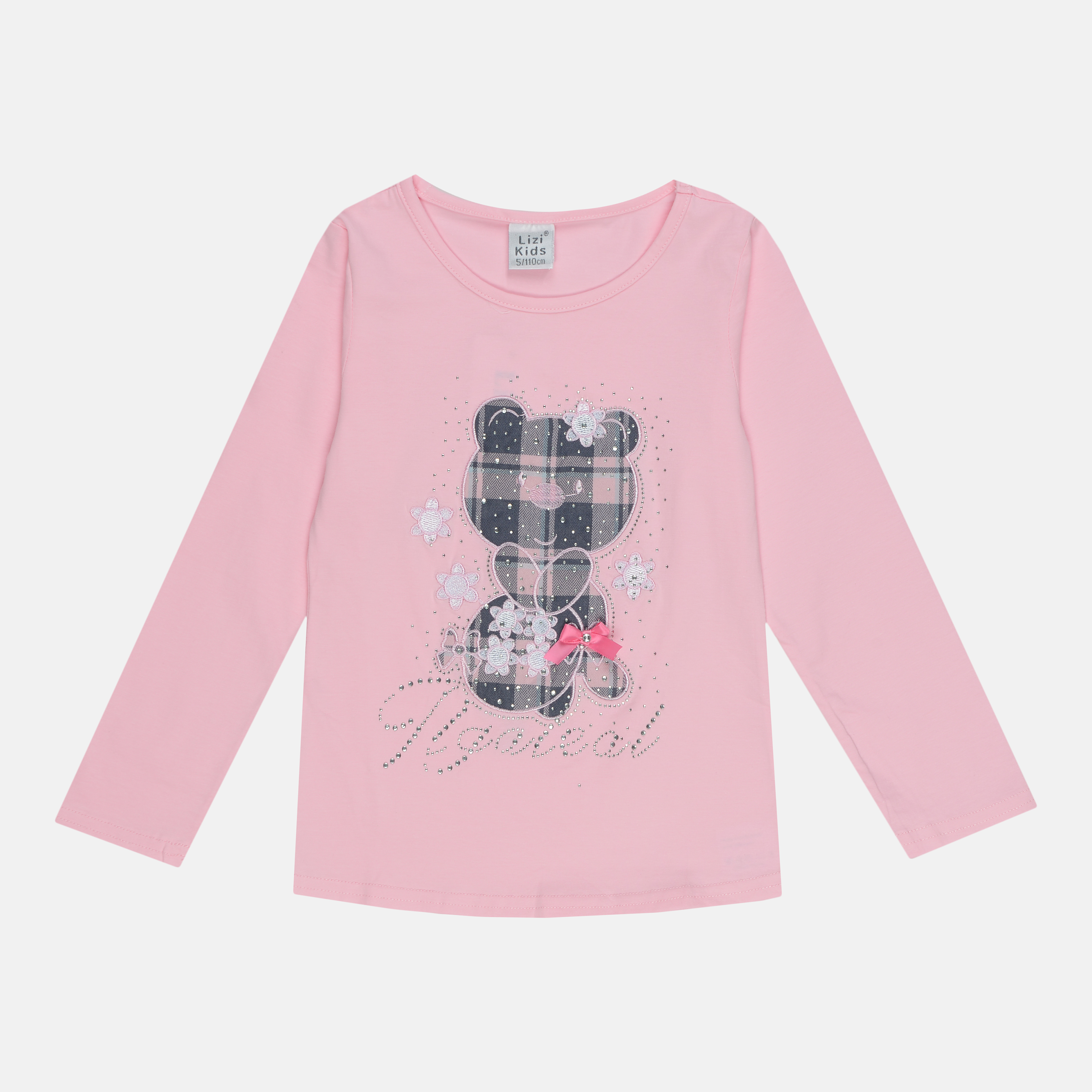 

Футболка с длинными рукавами Lizi Kids 17452 128 см Розовая