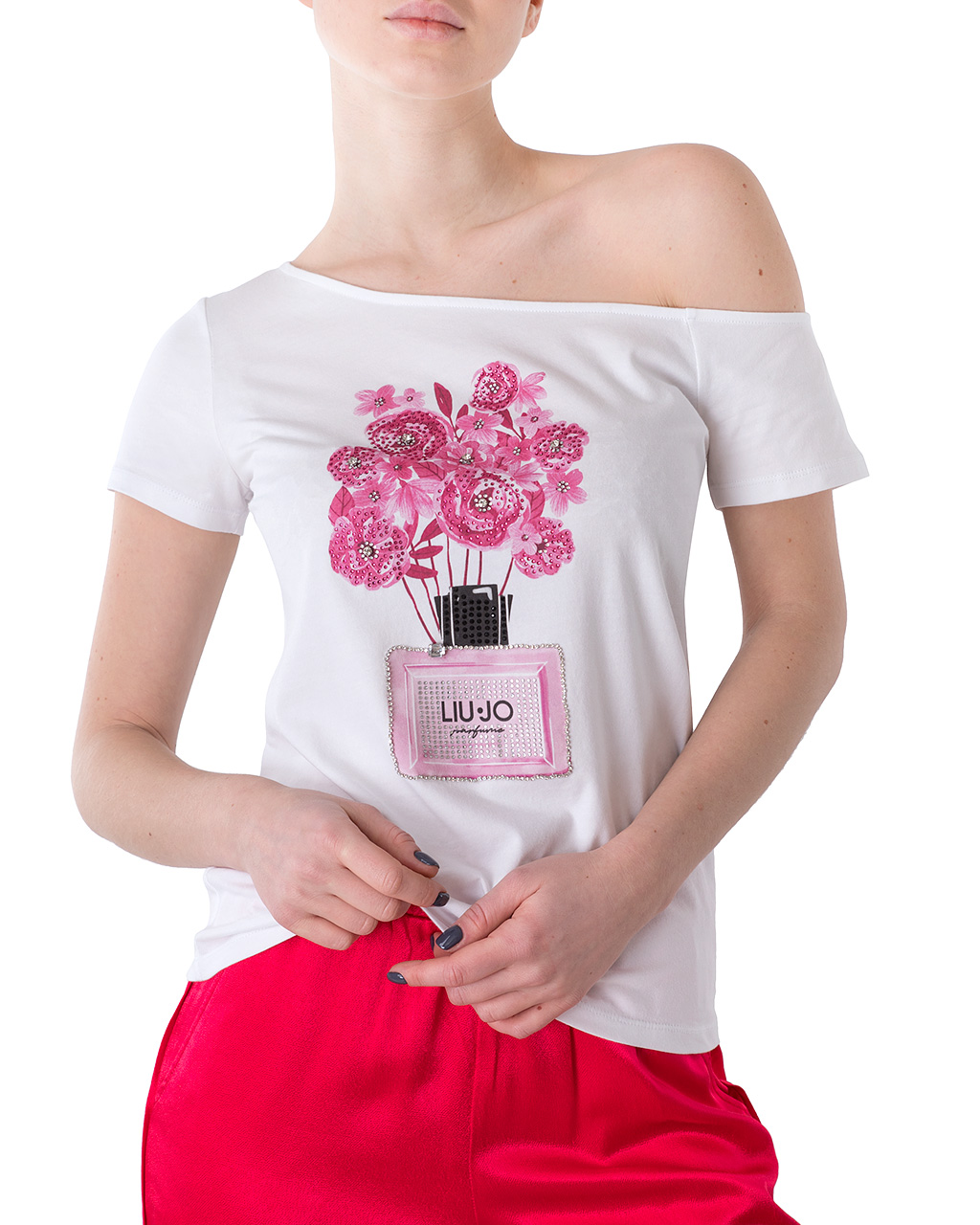 

Футболка жіноча LIU JO (WA1271-J5003-T9586/21) Білий, Футболка жіноча LIU JO (WA1271-J5003-T9586/21) Білий S