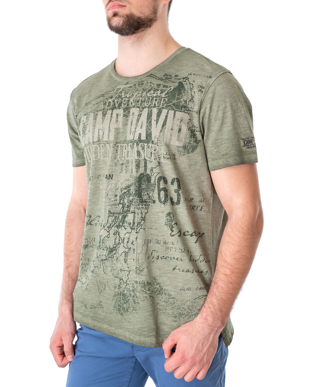 

Футболка чоловіча CAMP DAVID (2102-3817-jungle green/21) Зелений XXL