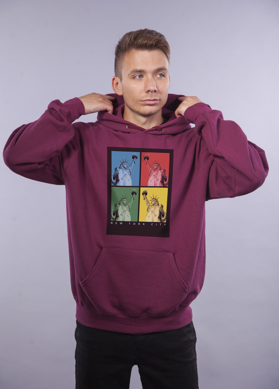 

Толстовка Бордовая LOYS "NYC pop art" XXL