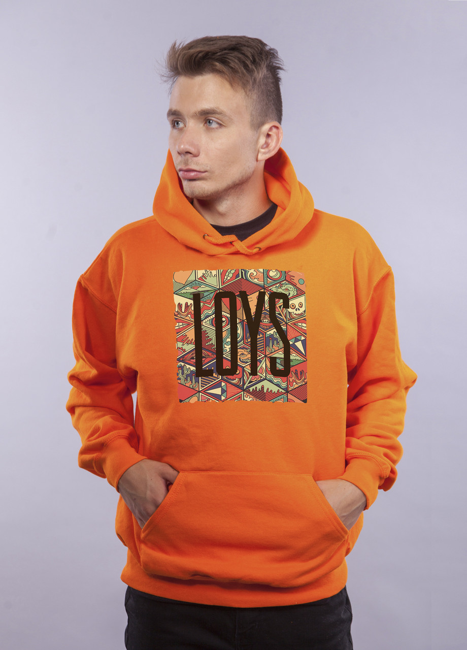 

Толстовка Оранжевая LOYS "Rhombus Art" XXL