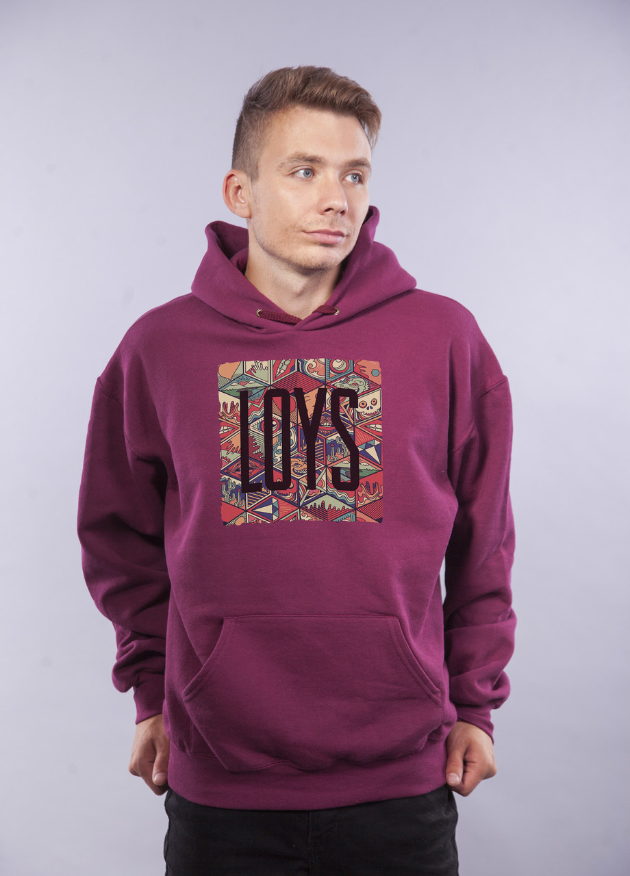 

Толстовка Бордовая LOYS "Rhombus Art" XXL