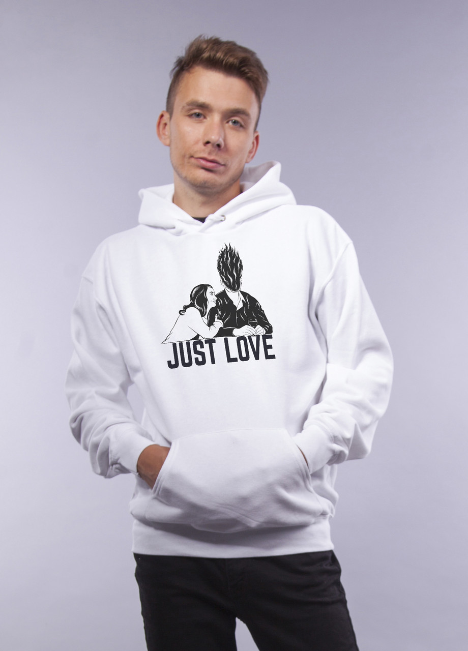 

Толстовка белая LOYS "Just Love" XXL