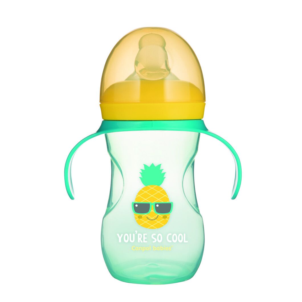 

Поїльник Canpol Babies SO COOL з силіконовим носиком 270 мл бірюзовий (57/304_tur)