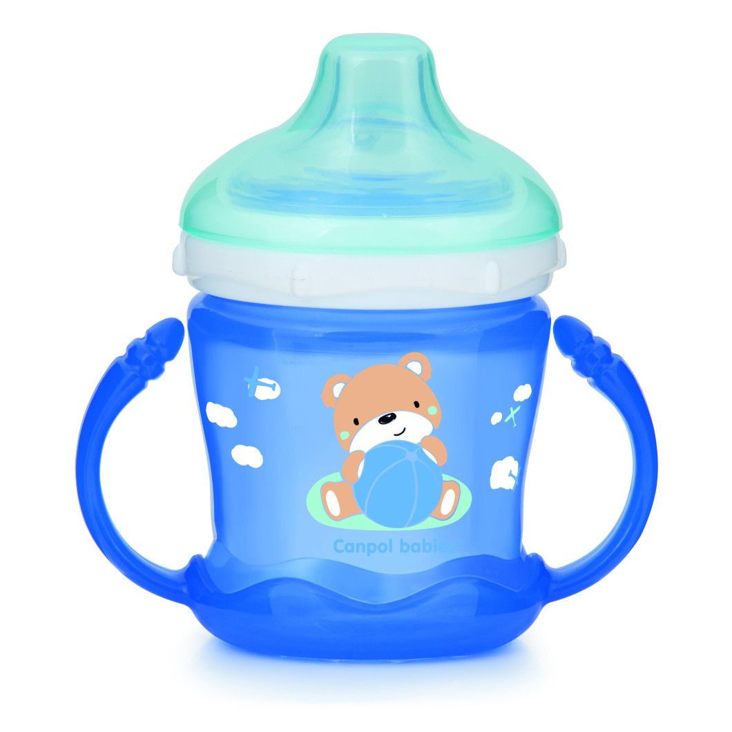 

Кружка непроливайка Canpol Babies Sweet fun 180 мл синя (57/300_blu)