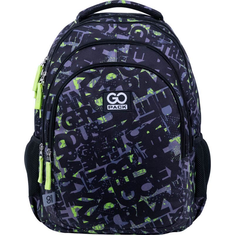 

Рюкзак для города GoPack Сity унисекс Crazy 44x32x18 19 л серый/салатовый (GO21-162L-1)