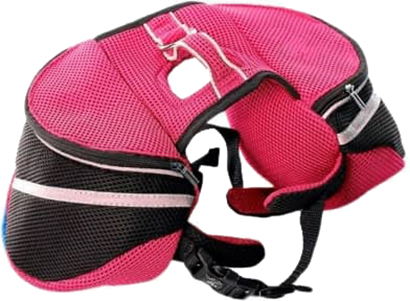 

Походная сумка-рюкзачок для собак Alisbag 50-70 см M Розовая (2000059144012)