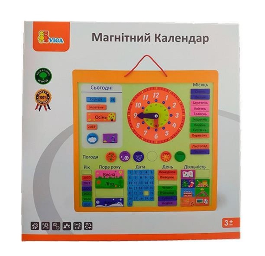 

Магнітний календар Viga Toys (50377U)