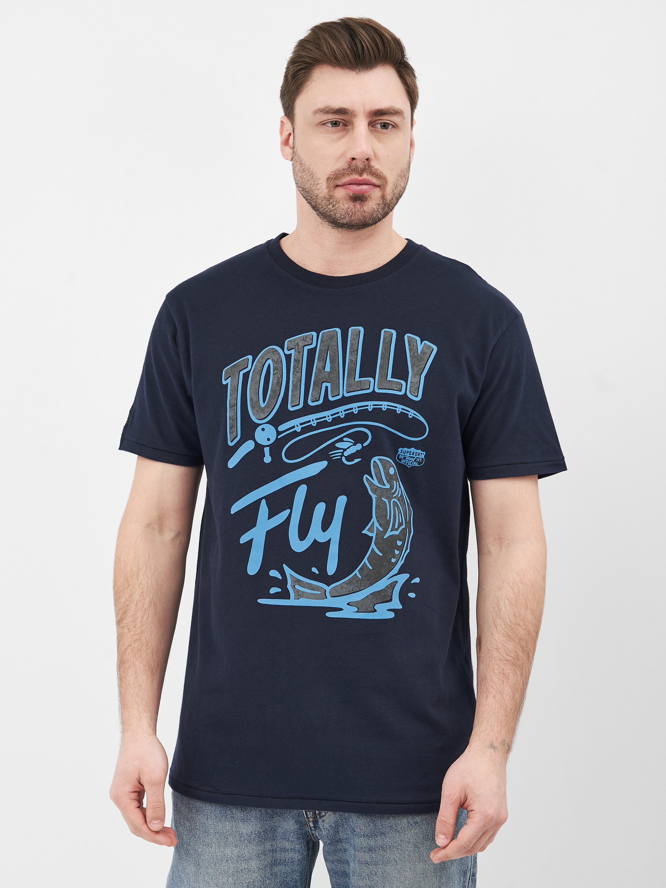 

Футболка Superdry Workwear Box Fit Tee M1010907A-09S S Nautical Navy