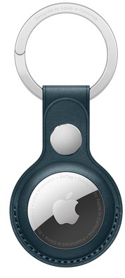 

Кожаный брелок Apple для AirTag с кольцом для ключей Baltic Blue (MHJ23ZM/A)
