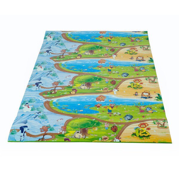 

Коврик игровой детский с рисунком"Мультфильмы" 120х60х0,8 см