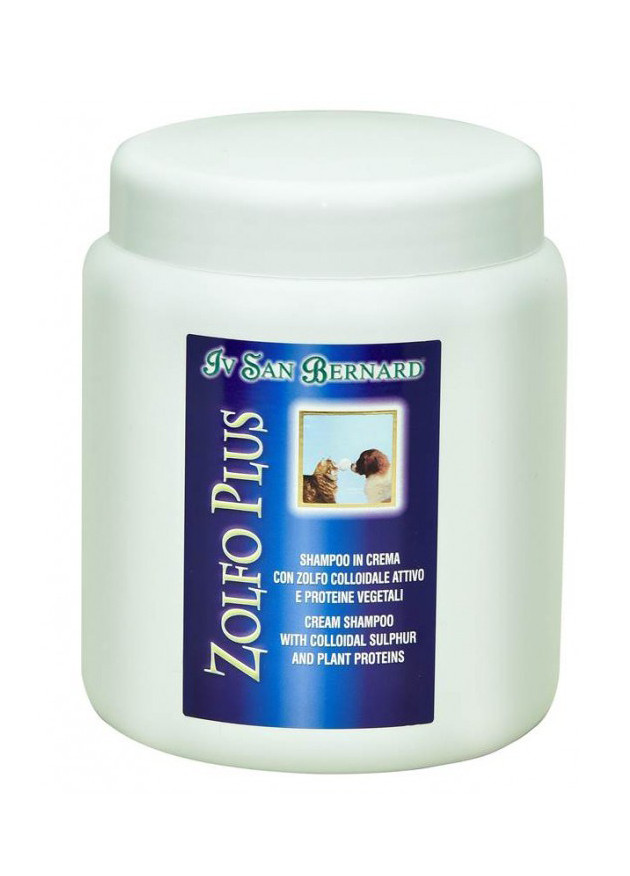 

Шампунь Iv San Bernard Mineral Plus Zolfo кот/собака , с коллоидной серой и растит. белками, 1л