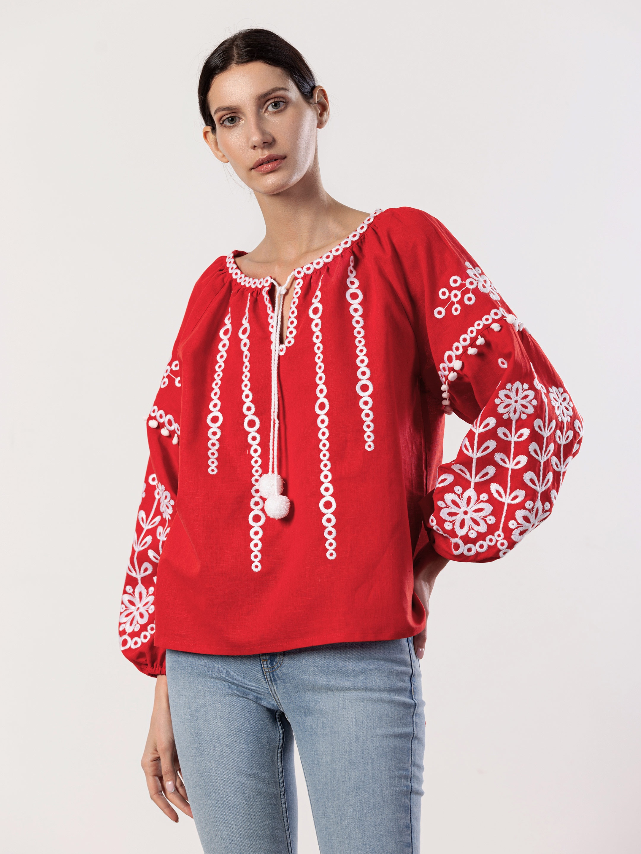 

Вышиванка ETNODIM Botanic RED 24700 XS Красная