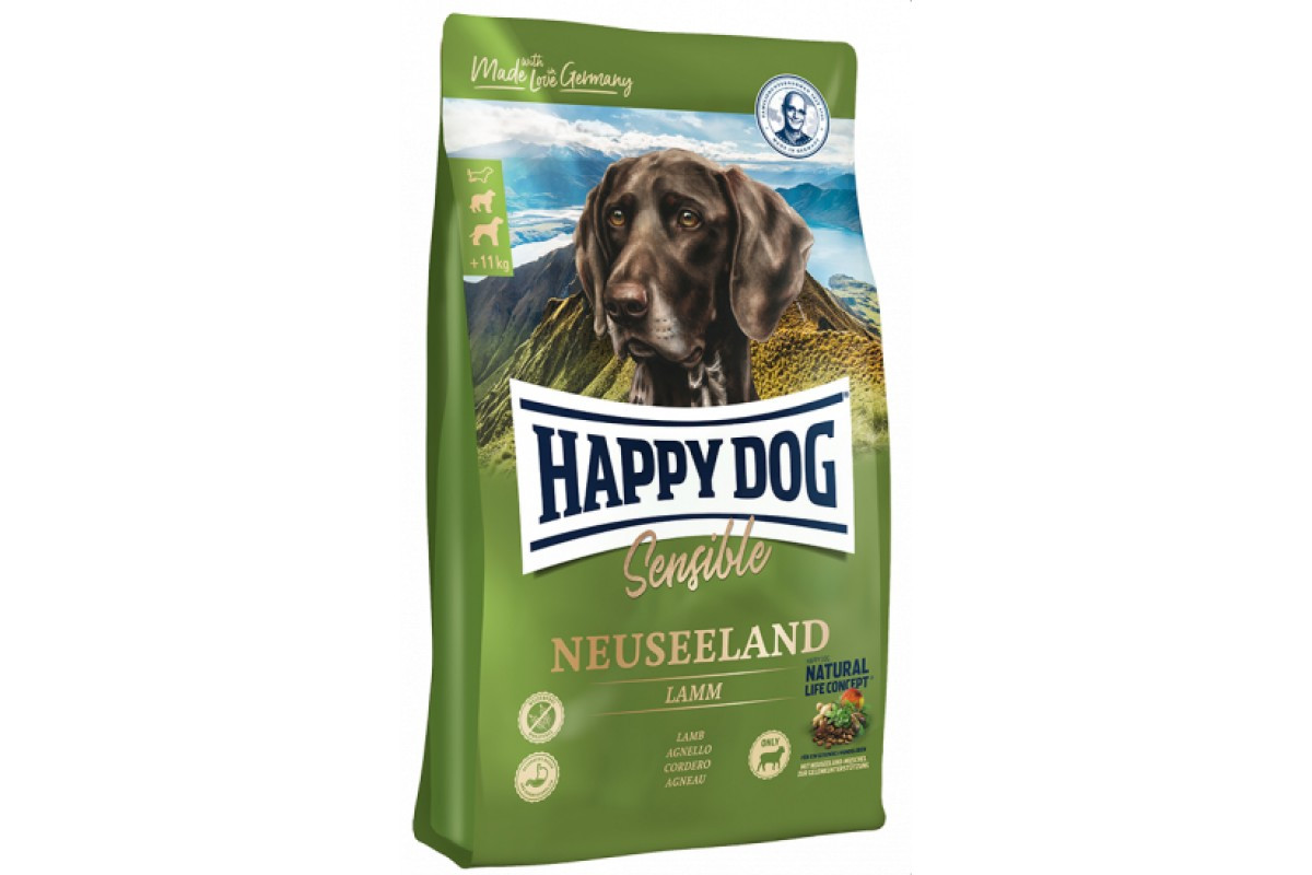 

Сухой корм Happy Dog Neuseeland для взрослых собак с чувствительным пищеварением с ягненком 12.5 кг