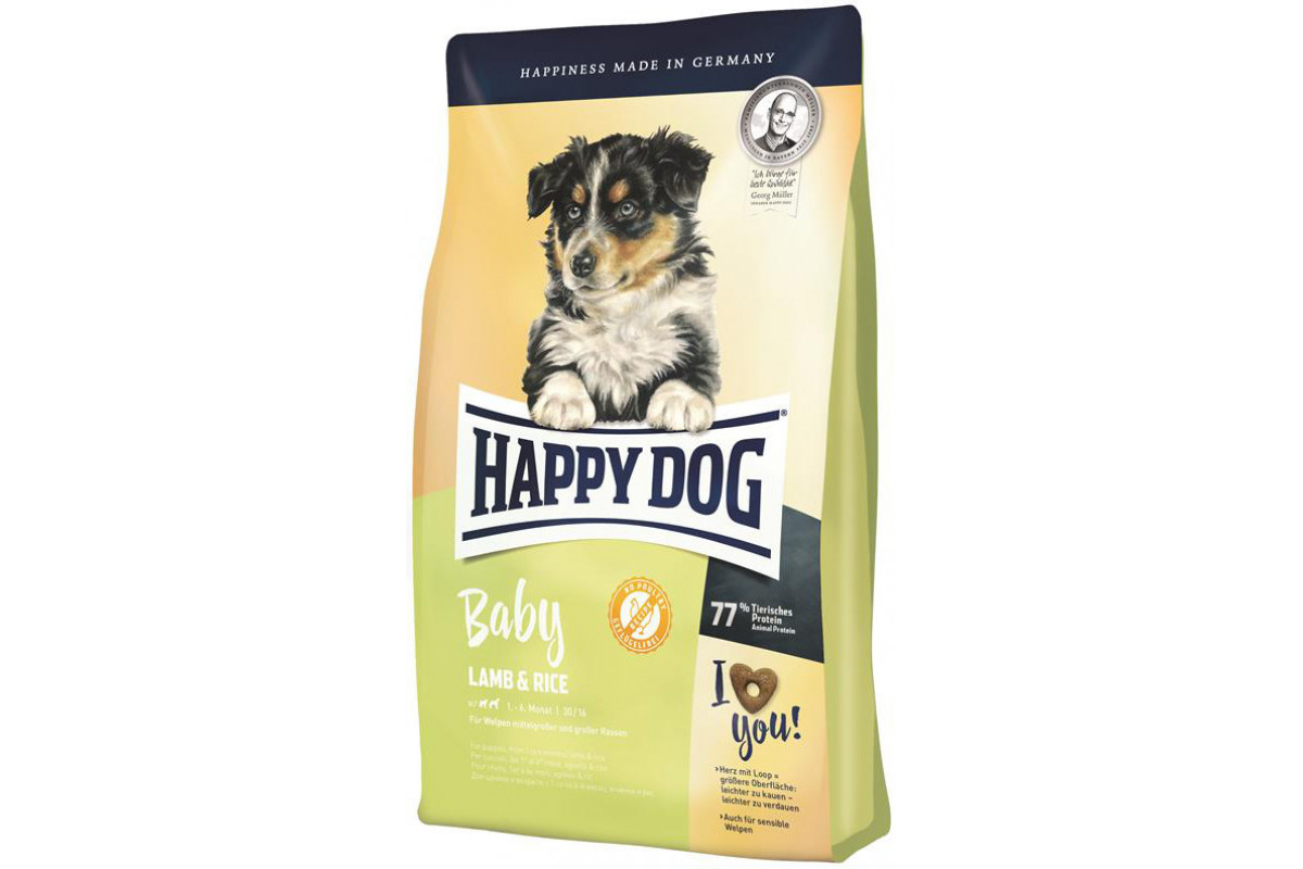 

Сухой корм Happy Dog Baby для щенков средних и крупных пород от 4 недели с чувствительным пищеварением 18 кг