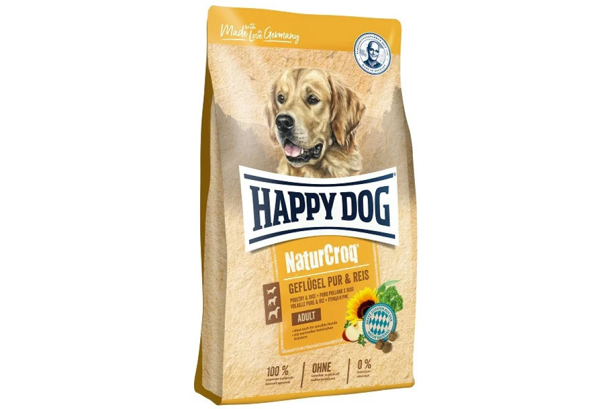 

Сухой корм Happy Dog NaturCroq Geflugel для взрослых собак с чувствительным пищеварением с птицей 4 кг