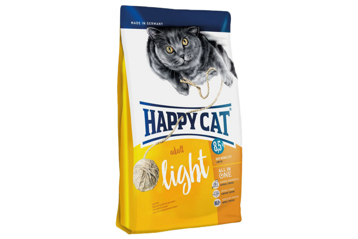 

Сухой корм Happy Cat Supreme Adult Light для взрослых кошек с избыточным весом и склонных к полноте 1.4 кг