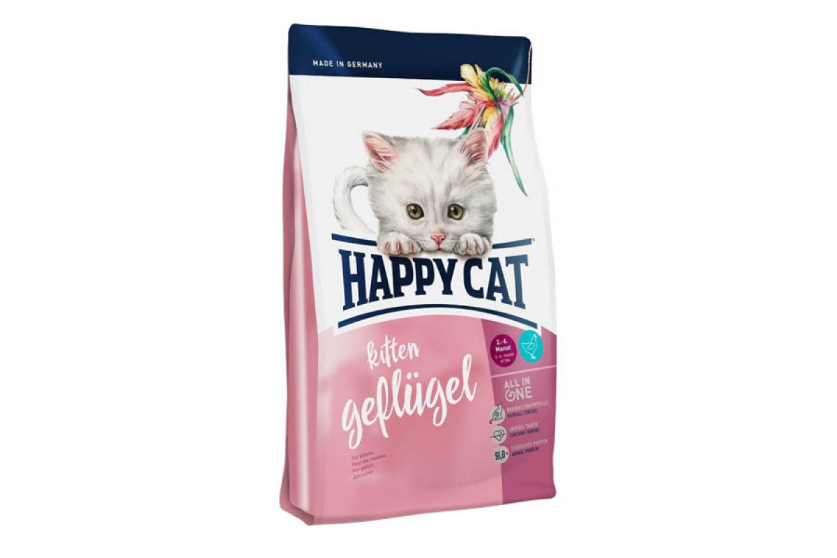 

Сухой корм Happy Cat Supreme Kitten Geflugel для котят от 5 недель до 6 месяцев со вкусом птицы 1.4 кг