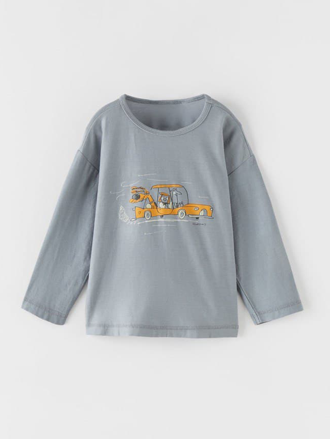 

Реглан Zara для мальчиков 18-24 мес 92 см Серый (ZR-00022)