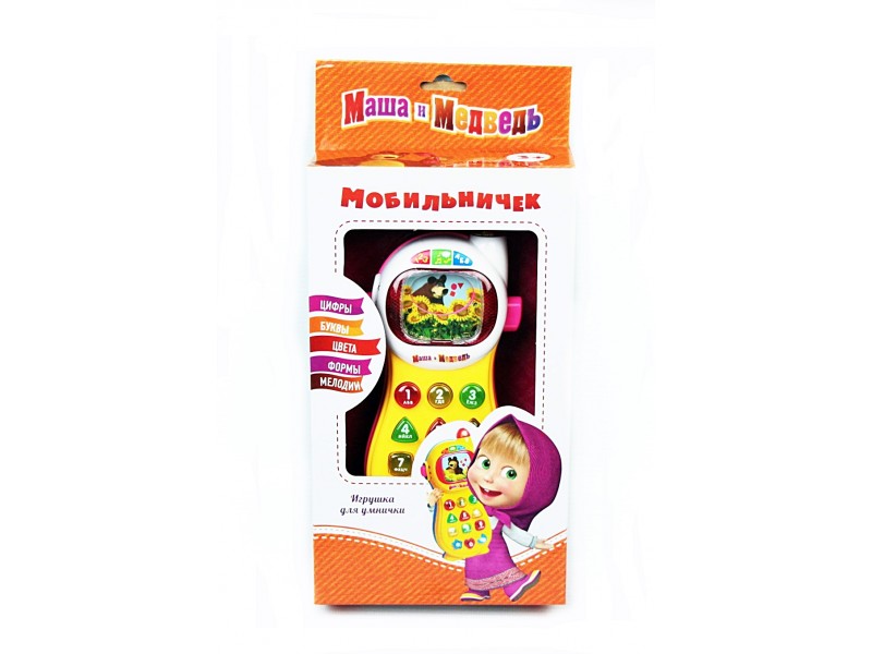 

Телефончик игрушечный мобильный " Маша и Медведь" развивающий Країна Іграшок ММ-701