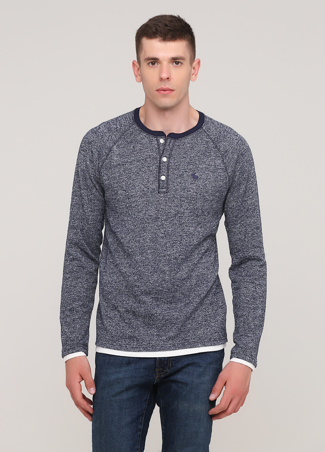 

Лонгслив мужской - лонгслив Abercrombie & Fitch AF8101M XXL Синий