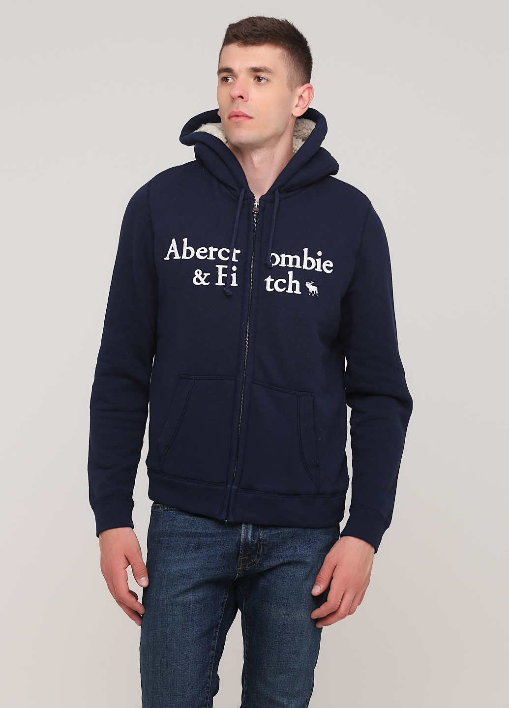 

Толстовка мужская - толстовка Abercrombie & Fitch AF8129M M Темно-синий