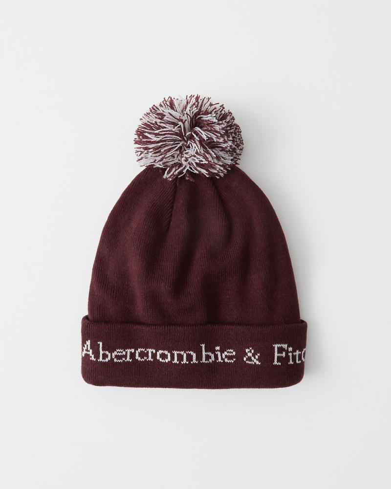 

Мужская шапка - зимняя шапка Abercrombie & Fitch AF6205M Один размер Бордовый