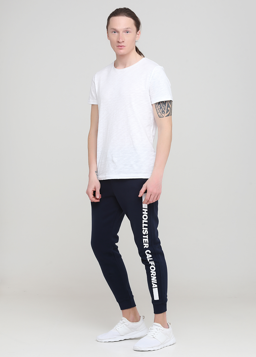 

Джоггеры мужские - штаны джоггеры Skinny Hollister HC8235M S Темно-синий