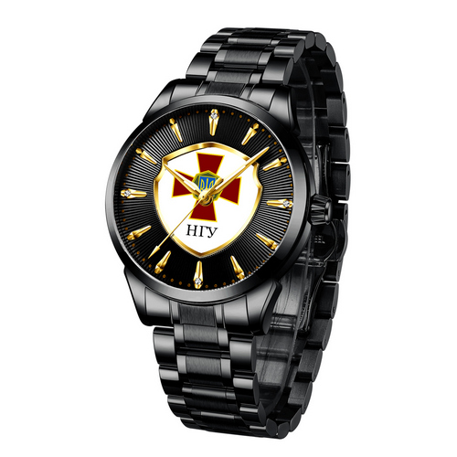 

Часы Chronte с логотипом НГУ Black-Gold-White