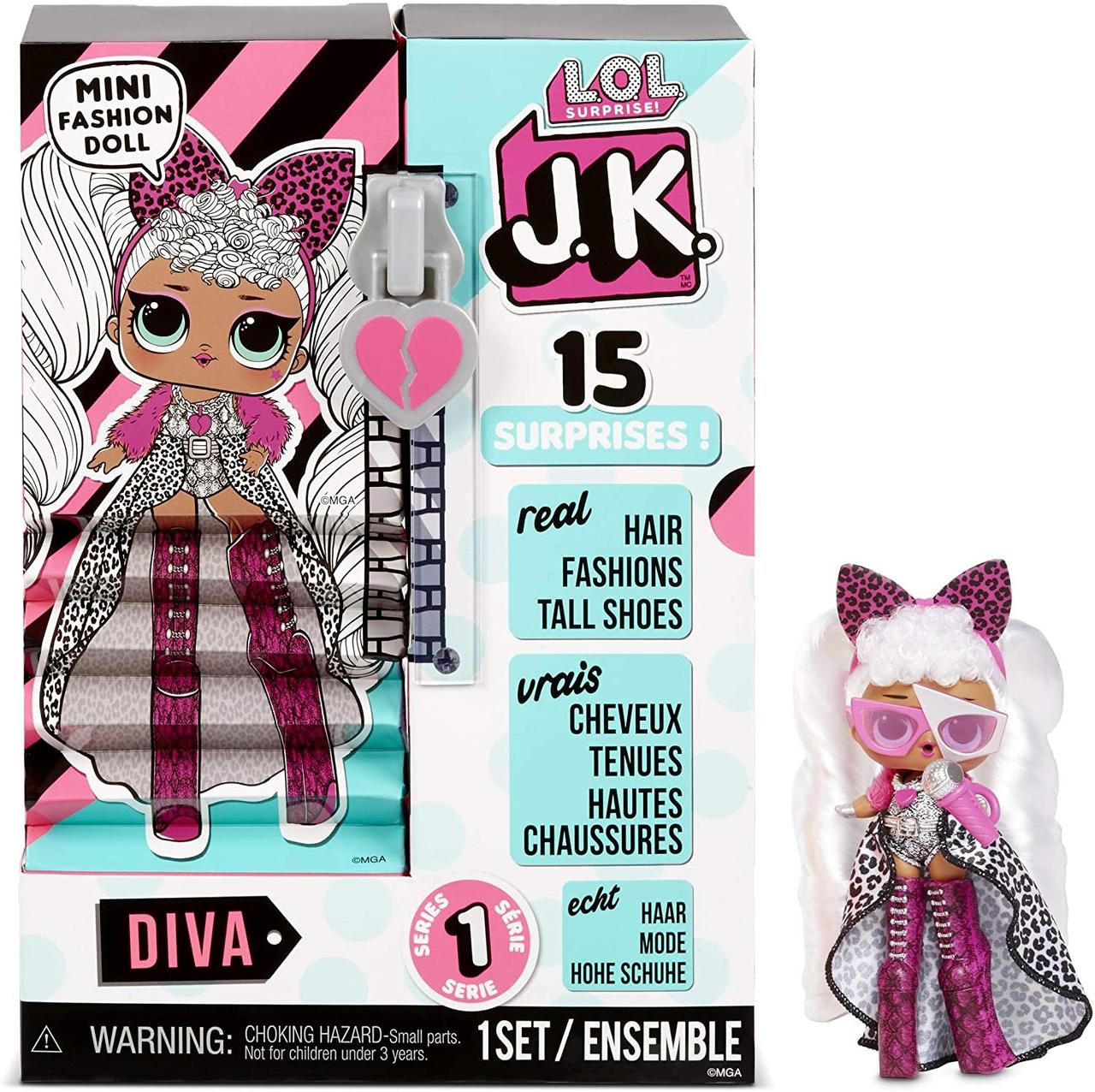 

Кукла ЛОЛ Дива мини L.O.L. Surprise JK Diva Mini Fashion Doll