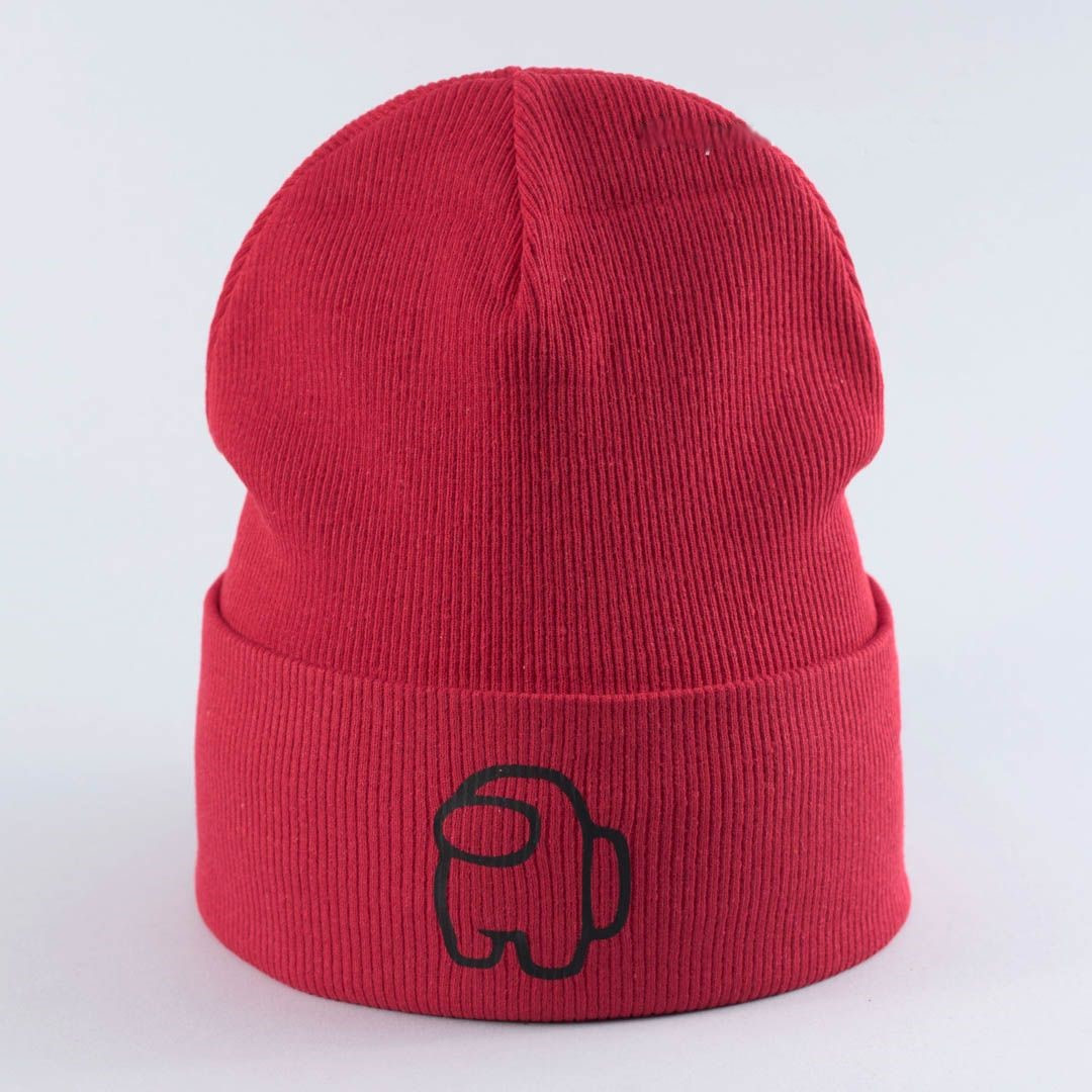 

Шапка детская КіТо ОГ 52-54 см демисезонная трикотажная с отворотом Among Us В-69 красная