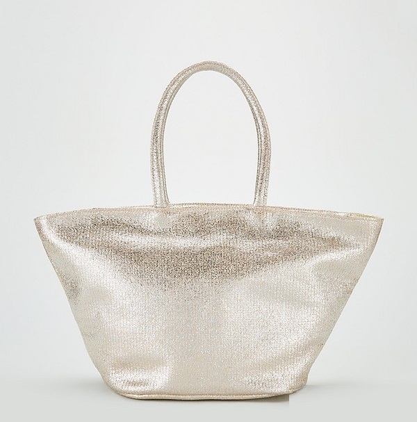 

Пляжна сумка By Very 36722 27 х 29 х 18 см Сріблястий