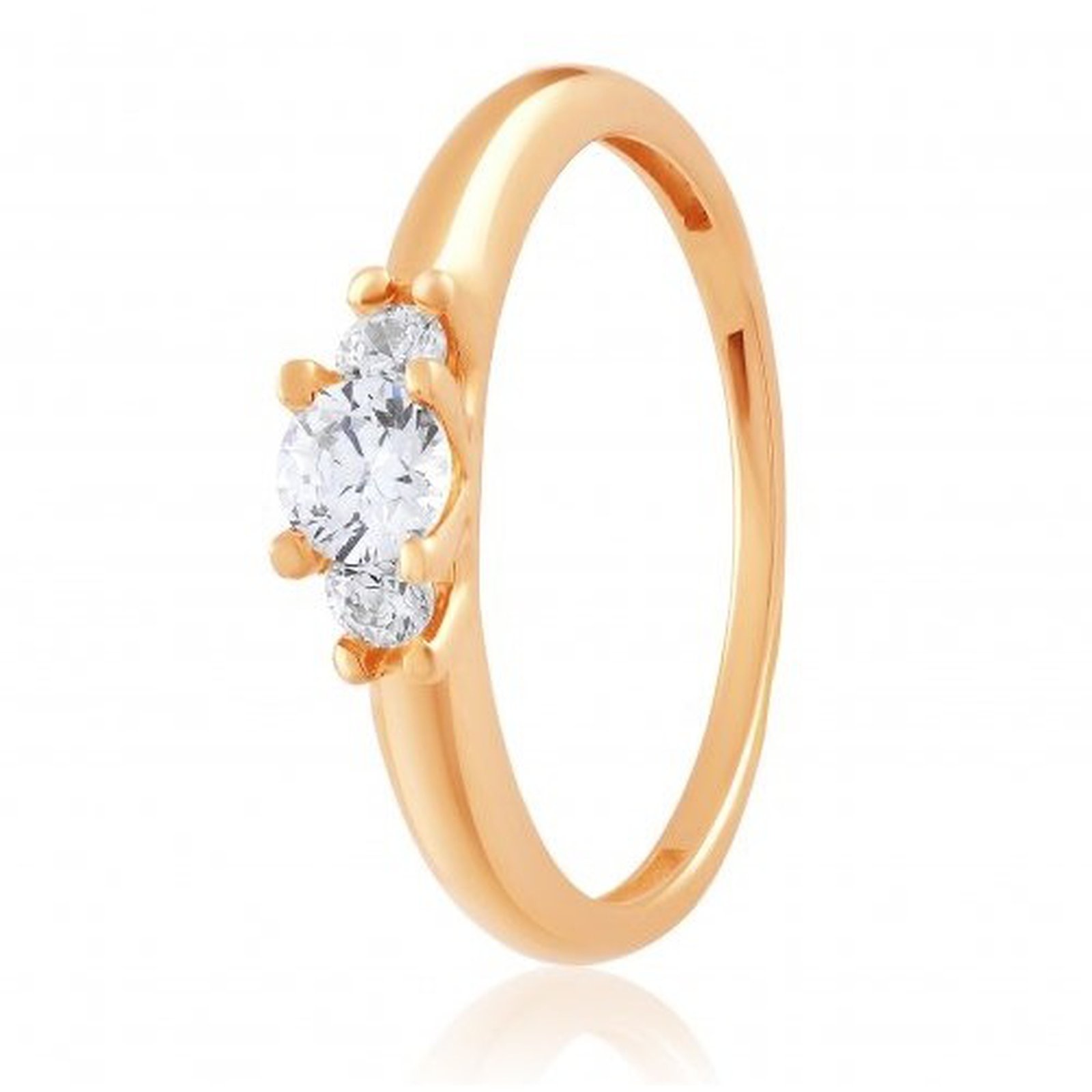 

Кольцо из красного золота с Swarovski Zirconia 1629277, размер 15.5