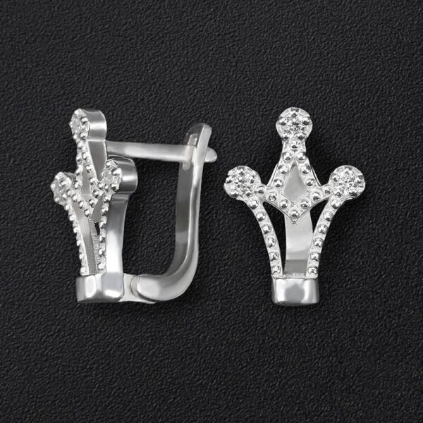 

Серьги серебряные "Корона" 2146