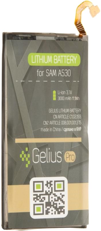 

Аккумулятор Gelius Pro Samsung A530 (A8-2018) (3000 мАч)