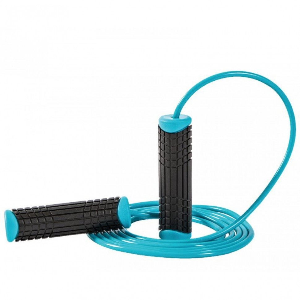 

Скакалка LivePro PVC JUMPROPE голубая LP8286-b 570-939
