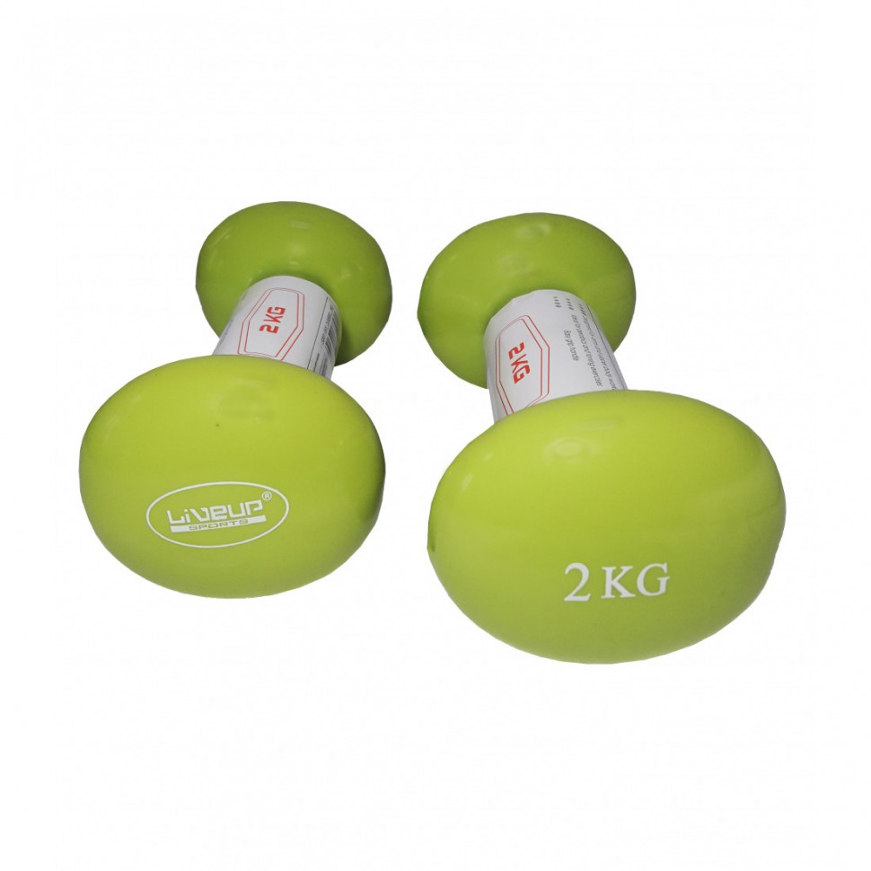 

Гантели виниловые LiveUp VINYL DUMBBELL Egg Head LS2001-2 280-649