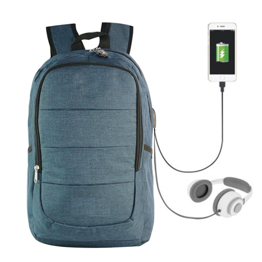 

Рюкзак TEAMWIN с USB-портом + Разъём для Наушников Синий