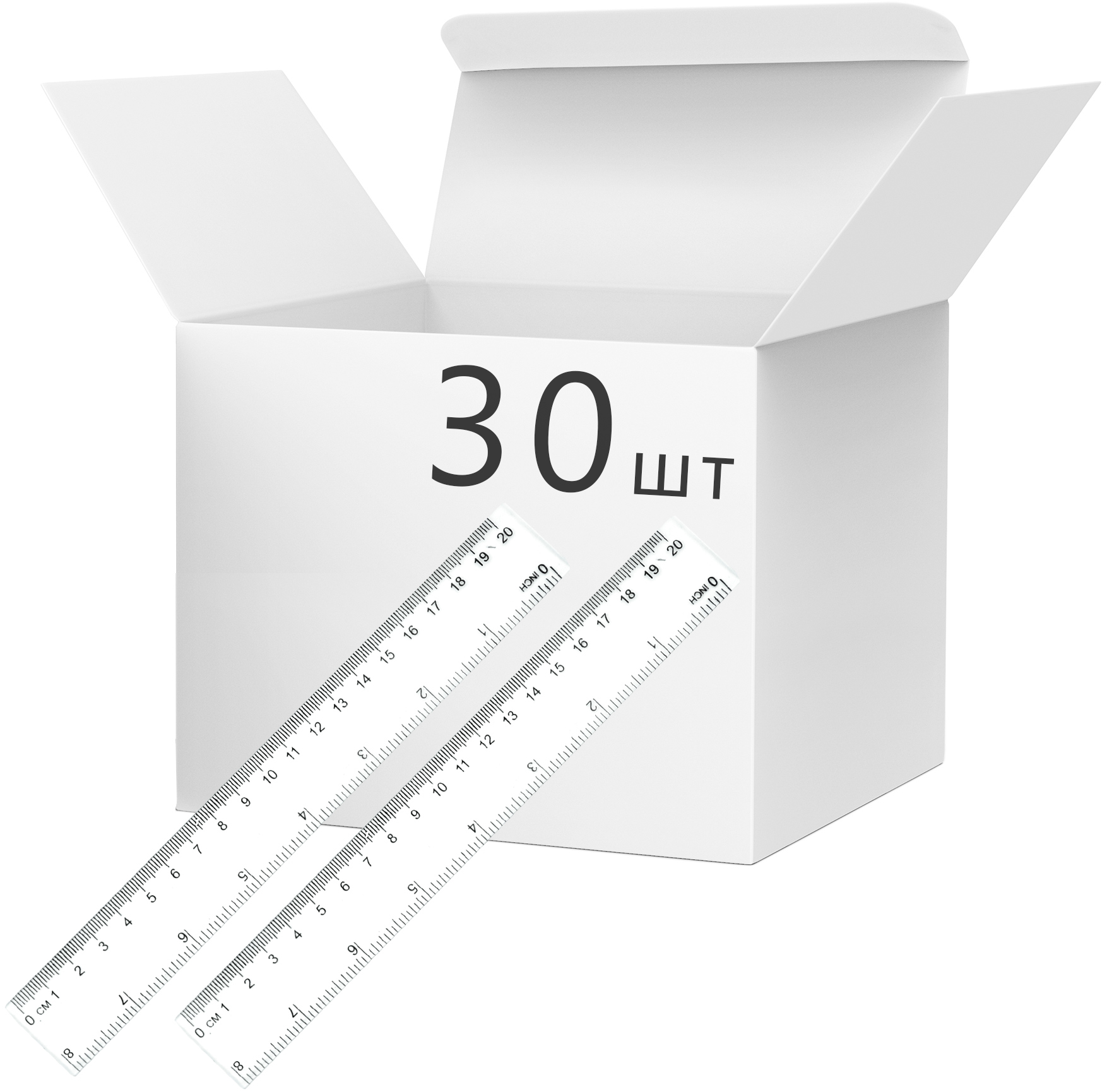 

Набор линеек KLERK пластиковых 20 см Прозрачных 30 шт (Я45839_KL3155_30)