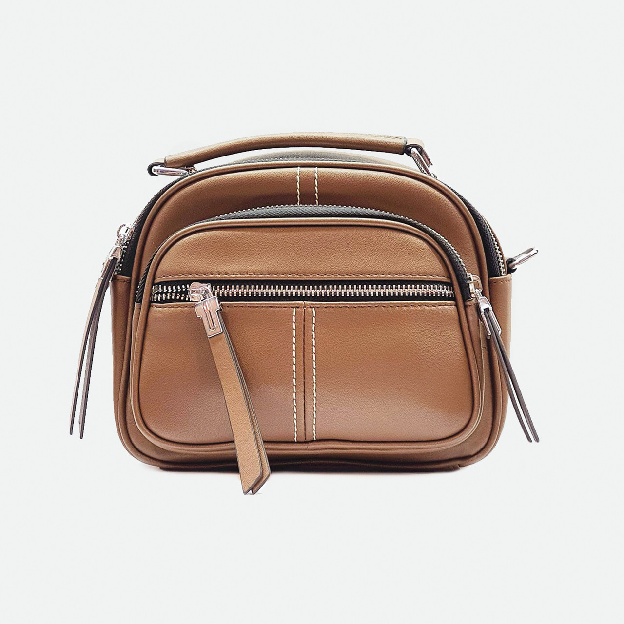 

Сумка женская Fashion кожаная, коричневая 8882