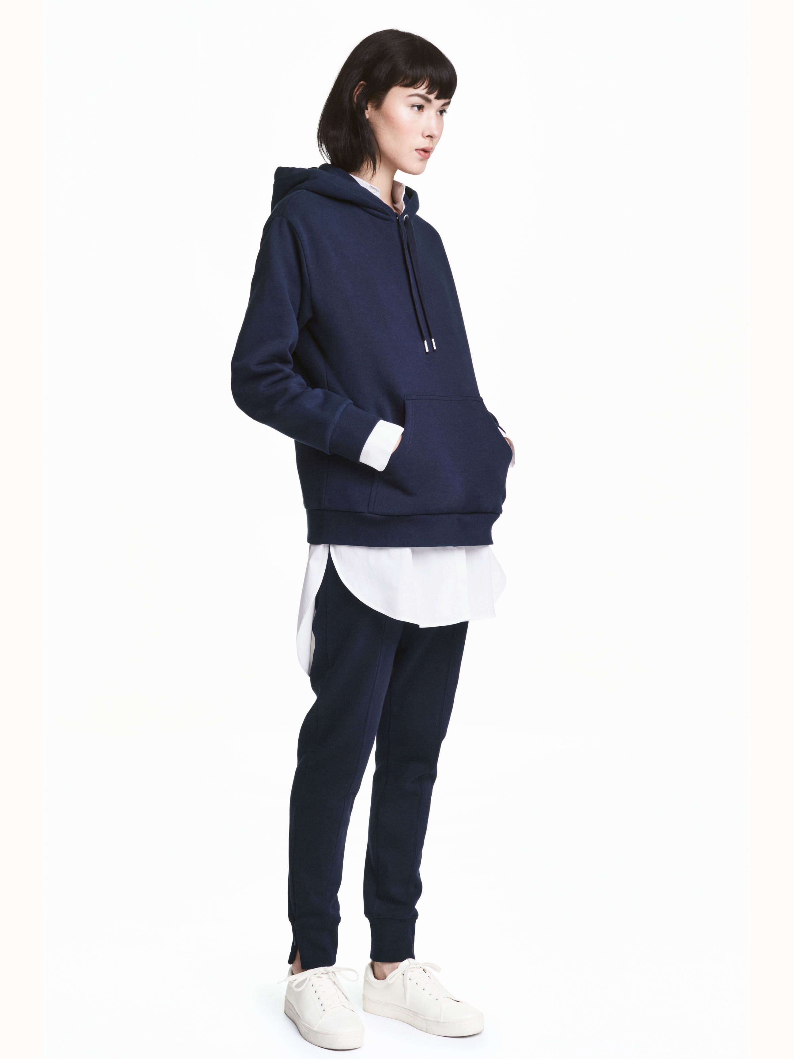

Брюки H&M 4561715-zb-AAQJ XS Темно-синие