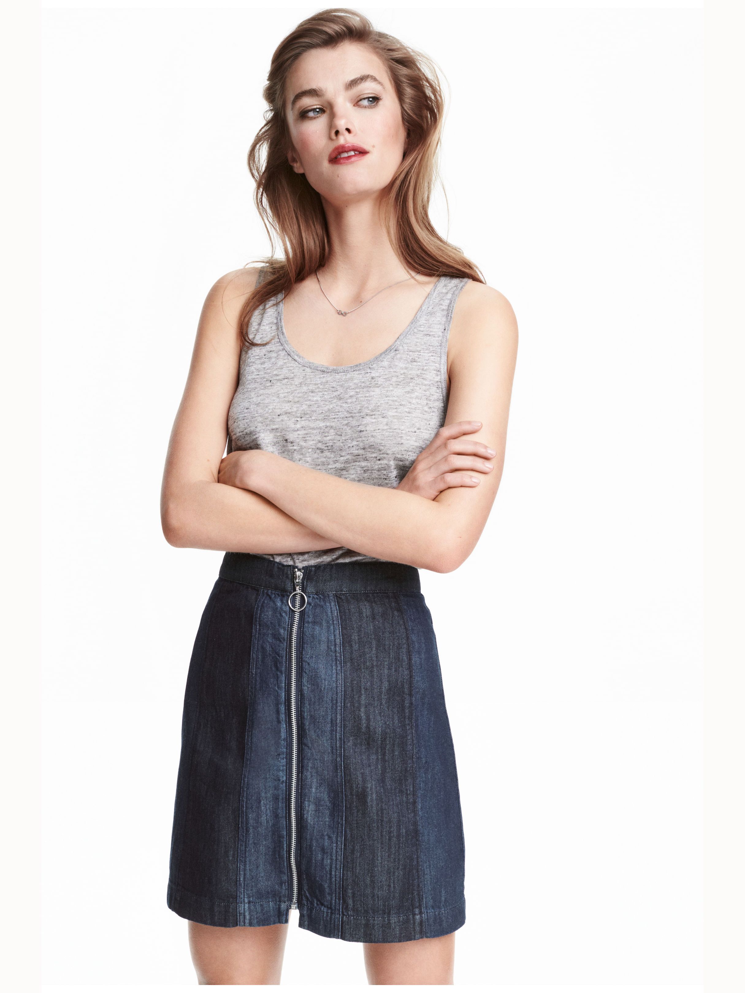 

Юбка H&M 4084113-AAQJ 36 Темно-синяя