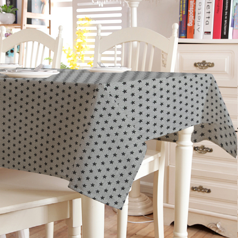 

Скатерть с акриловым покрытием Time Textile Ensor Star Black Серый TT142742 100x160