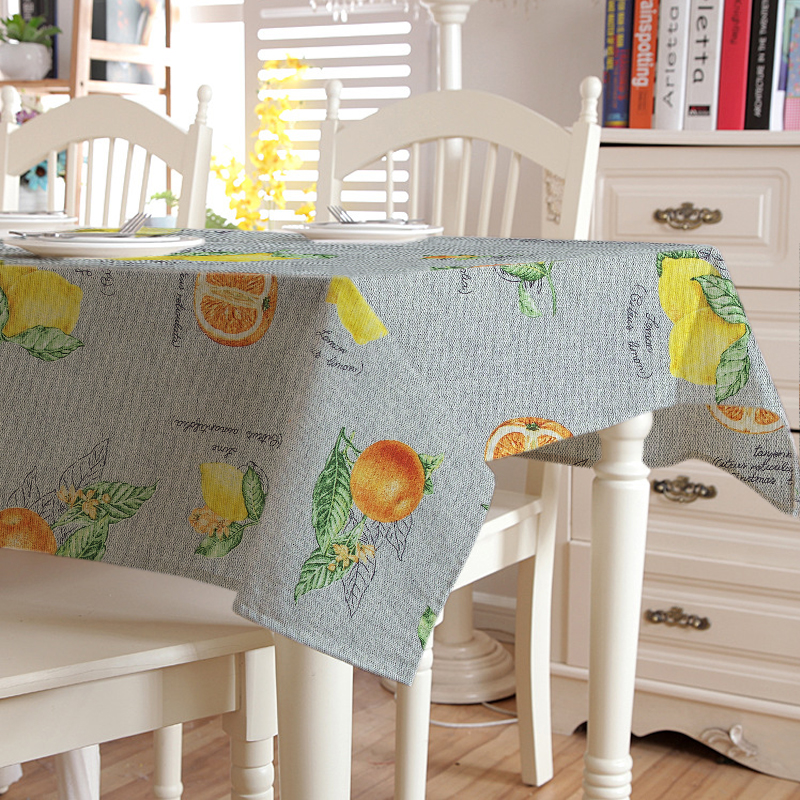 

Скатерть с акриловым покрытием Time Textile Corot Citrus Серый TT142745 140x240