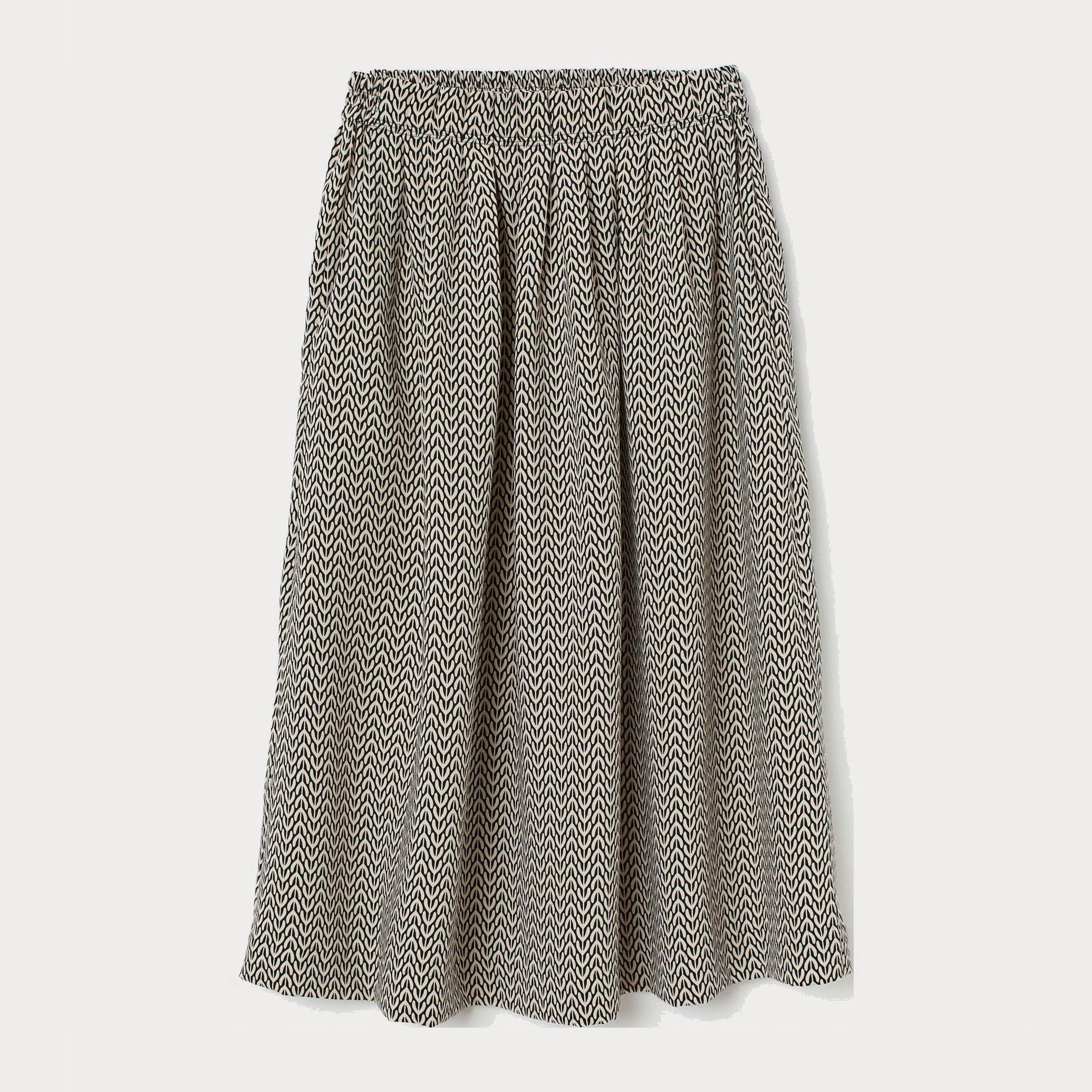 

Юбка H&M 7273479-ABAD 38 Черная с бежевым