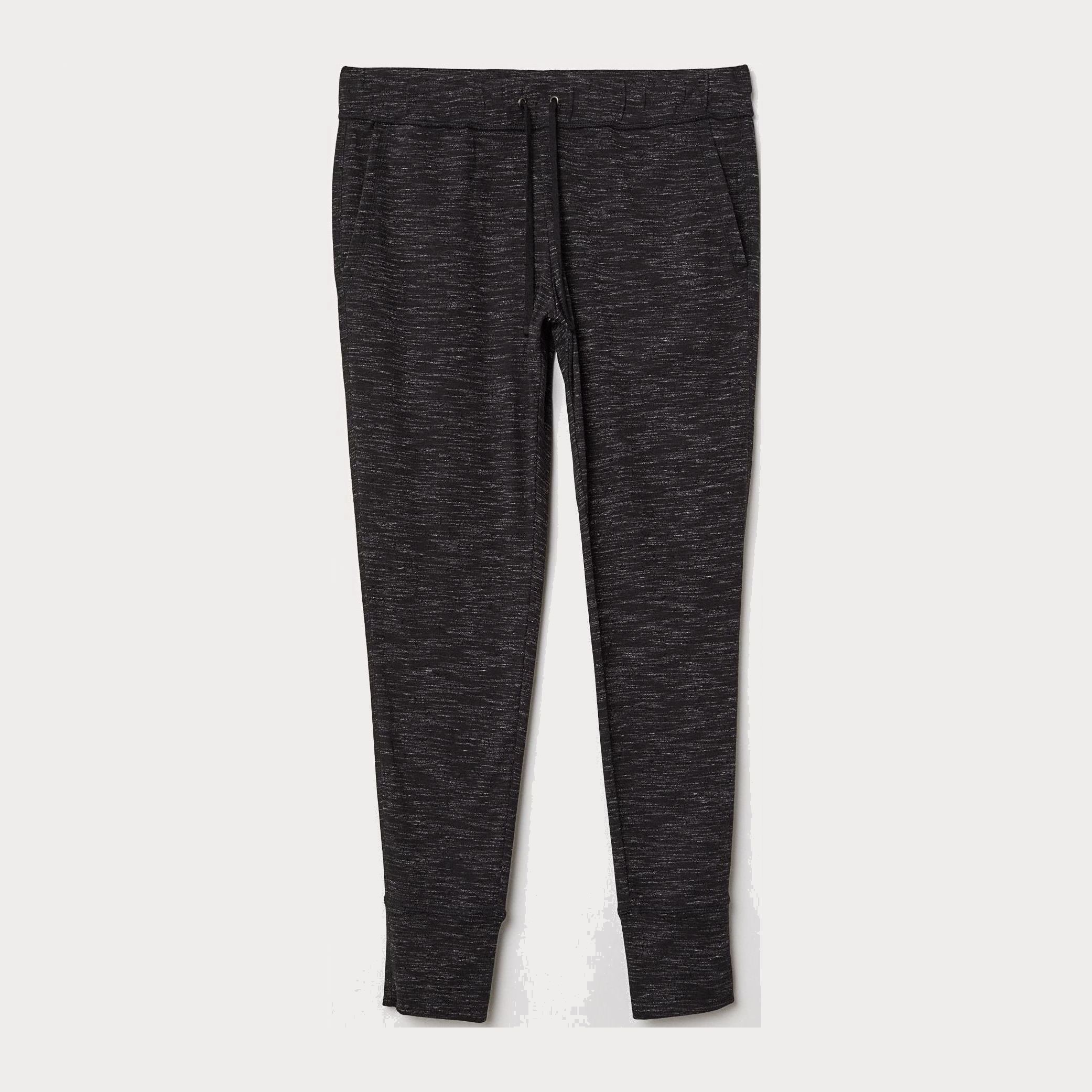 

Брюки H&M 6696748-ABOU 3XL Черные с белым