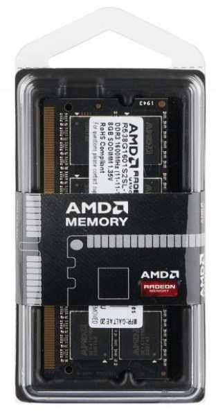 

Пам'ять SoDDR3 8GB AMD 1600MHz PC3-12800 R5 Performance Series 1.35V (R538G1601S2SL-U)